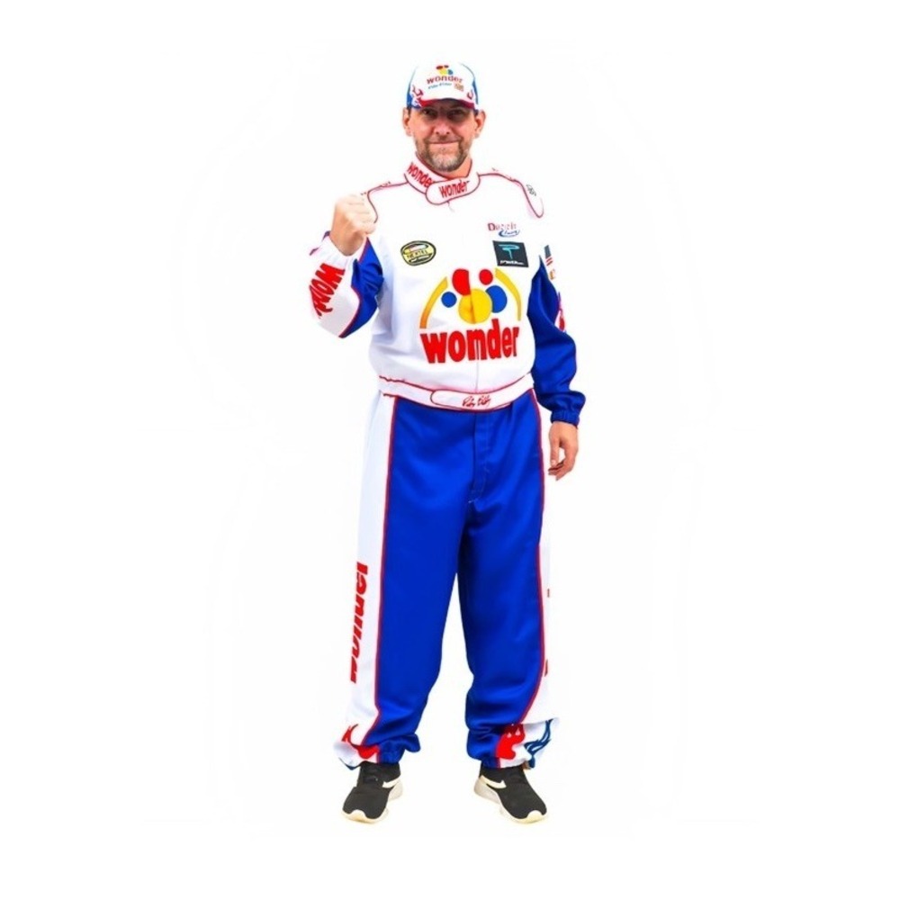 Talladega Nights Replica Ricky Bobby Deluxe Halloween Costume Cosplay Outfit 3XL
